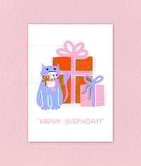 Birthday Card "Haphy Birphday" 