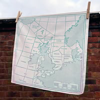 Image 1 of Shipping Forecast Area Map Handkerchief