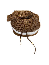 Image 2 of Brown Melody Crochet Shoulder Purse