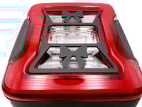 Image 4 of Bow / Ribbon tail brake light covers/ fits jeep JL wranglers 2018-21 with LED lights