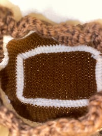 Image 3 of Brown Melody Crochet Shoulder Purse
