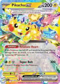 Pikachu ex - 057/217 - ME: Ascended Heroes - Near Mint