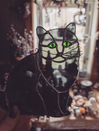 Image 1 of Black cat sun catcher 