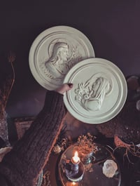 Image 1 of Jesus and Mary plaques 