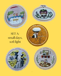 Image 1 of Embroidered Story Stickers (5 pieces) [2 sets]