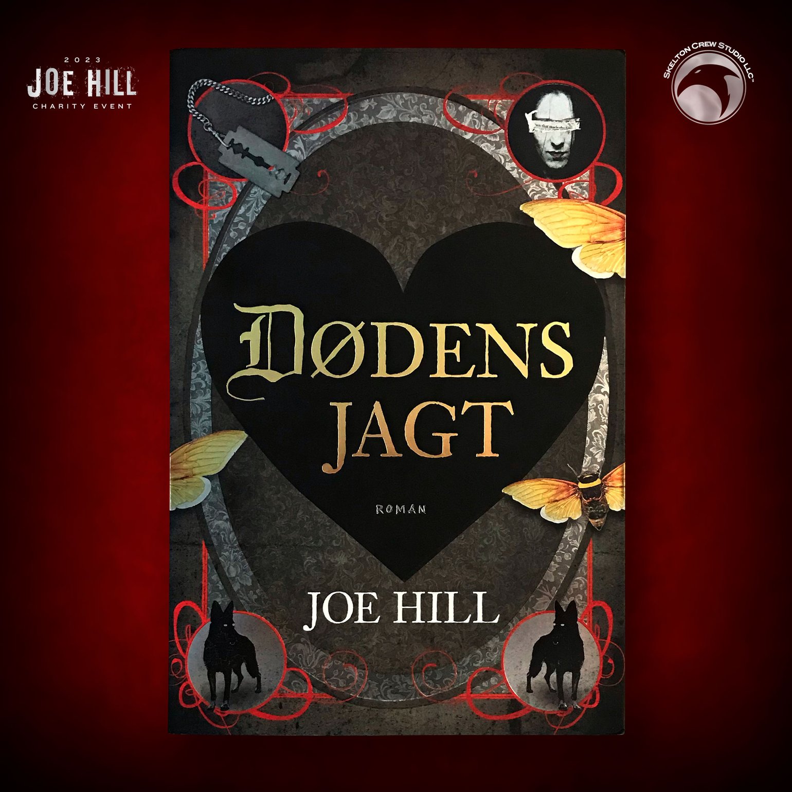 Image of JOE HILL 2026 CHARITY EVENT 84: SIGNED/DOODLED Heart-Shaped Box - Dutch