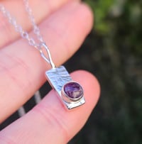 Image 1 of Ready to ship! Agate & Sterling Silver Necklace 