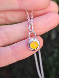 Image 2 of Ready to ship! 'Sunshine ' Jade & Sterling Silver Necklace 