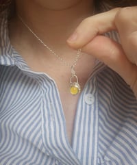 Image 4 of Ready to ship! 'Sunshine ' Jade & Sterling Silver Necklace 