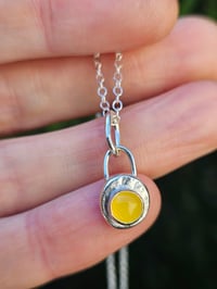 Image 5 of Ready to ship! 'Sunshine ' Jade & Sterling Silver Necklace 