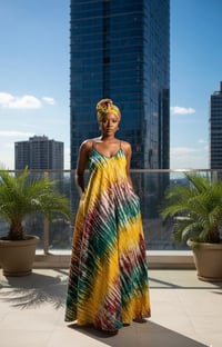 Yellow green Sundress