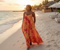 Orange sunset colored Sundress