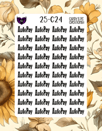 Image 25 of Auto Pay Sticker Font C-C24