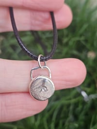 Image 4 of Ready to ship! Mens Necklace! Sterling Silver Wave 