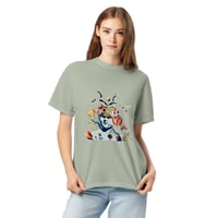 Image 3 of She Dwells in the Garden of Earthy Delights  - Unisex - Garment-dyed Heavyweight T-Shirt