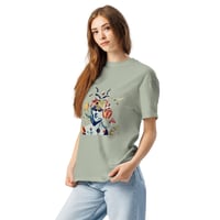 Image 4 of She Dwells in the Garden of Earthy Delights  - Unisex - Garment-dyed Heavyweight T-Shirt