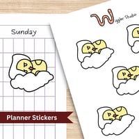 Image 1 of Bird Sleep Stickers