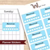 Image 1 of Memorization Planner Stickers