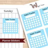 Image 1 of Habit Tracker Planner Stickers