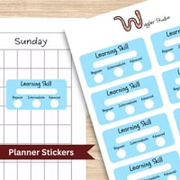 Image 1 of Learning Skill Planner Stickers