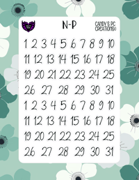 Image 1 of Date Number P-P24