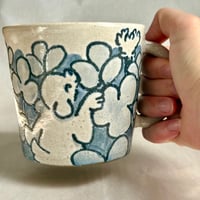 Image 4 of Searching the Clovers Blue Mug 