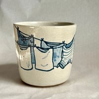 Image 2 of Hanging Laundry Blue Mug 