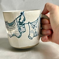 Image 4 of Hanging Laundry Blue Mug 