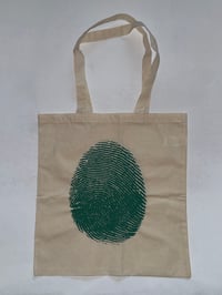 Image 2 of Lime Green "Untitled (Thumb)" Tote 