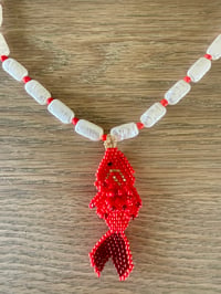 Image 2 of The Beaded Fish Necklace 