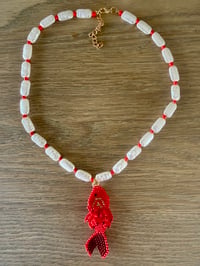 Image 1 of The Beaded Fish Necklace 