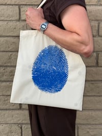 Image 1 of Royal Blue "Untitled (Thumb)" Tote 