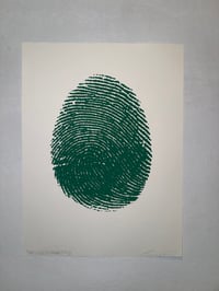 Lime Green "Untitled (Thumb)" Print