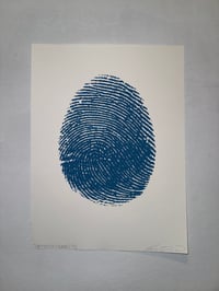 Deep Blue "Untitled (Thumb)" Print