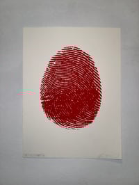 Fire Red "Untitled (Thumb)" Print