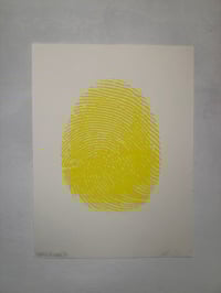 Lemon Yellow  "Untitled (Thumb)" Print