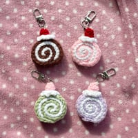 Swiss Roll Keychain