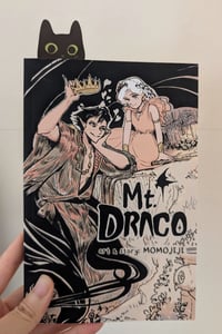 Image 2 of Long black cat peeking bookmark