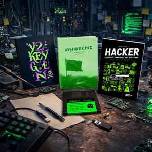 Image of 💾 KIT HACKER (3 livres + 1 disquette)