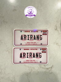 Image 3 of BTS Inspired Arirang World Tour License Plate Customizable by City & Venue (Bulk)