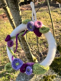Image 1 of Wool Floral Wreath 