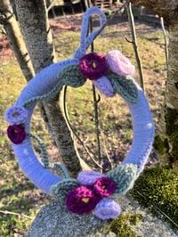 Image 2 of Wool Floral Wreath 