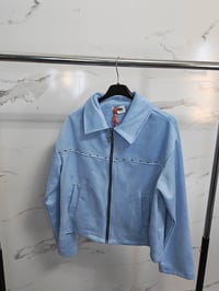 Image 1 of Giacca corta effetto camoscio con borchiette-1e422c97