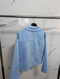 Image 2 of Giacca corta effetto camoscio con borchiette-1e422c97