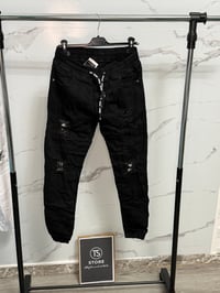 Image 4 of Jogger Denim Elasticizzato Destroyed