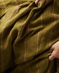 Image 1 of Tapenade Striped Linen 