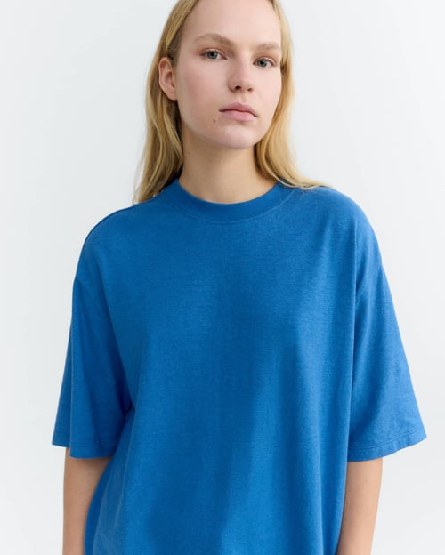 Image of 1-Camiseta Light Cobalt Hemp Lena