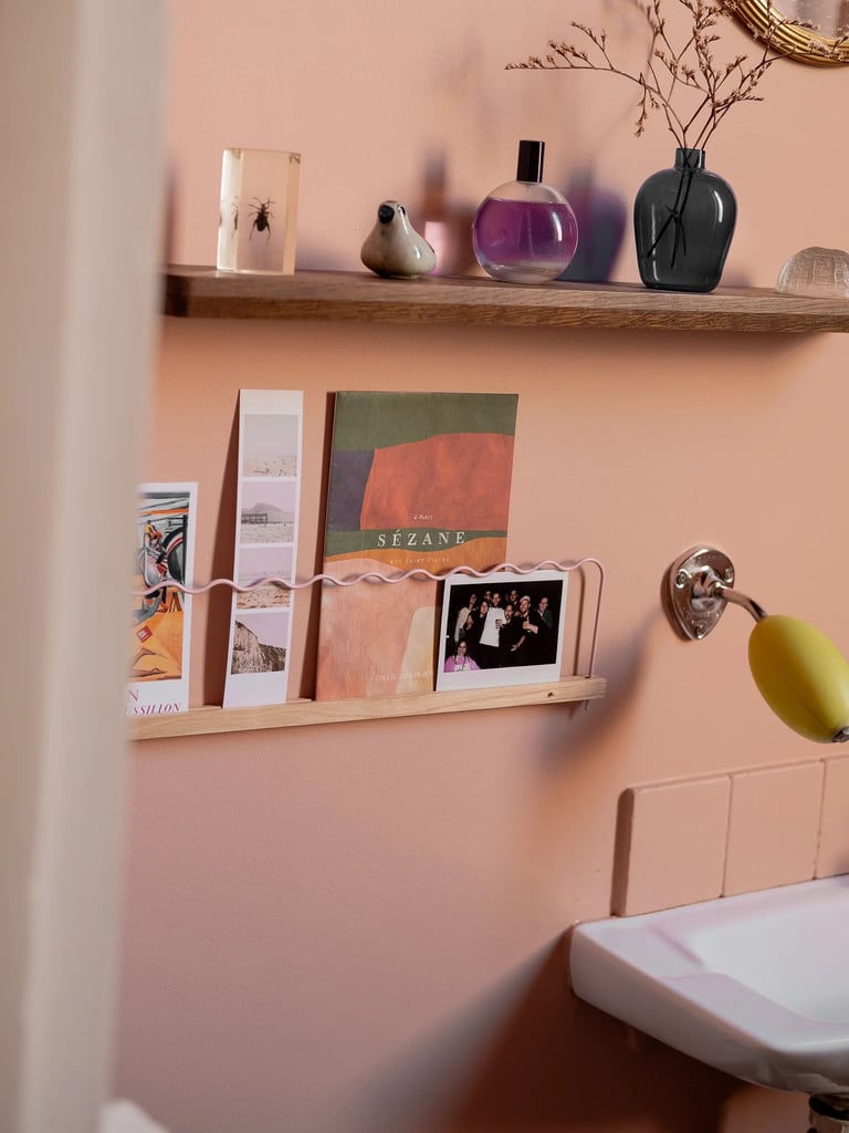 ÉTAGÈRE MURALE SUPER-POSE ONDE 50 CM (ROSE OU BLEUE) Image 13