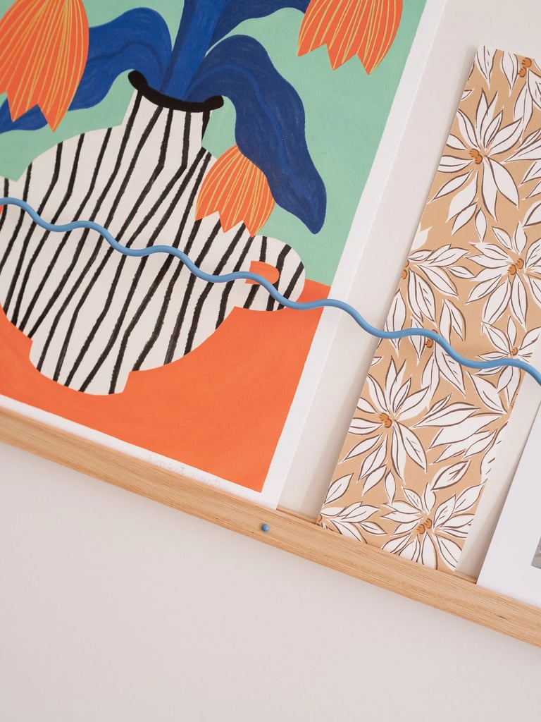 ÉTAGÈRE MURALE SUPER-POSE ONDE 50 CM (ROSE OU BLEUE) Image 5