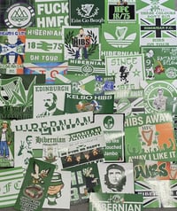 Pack of 38 Mixed Hibs, Hibernian Football/Ultras Stickers.
